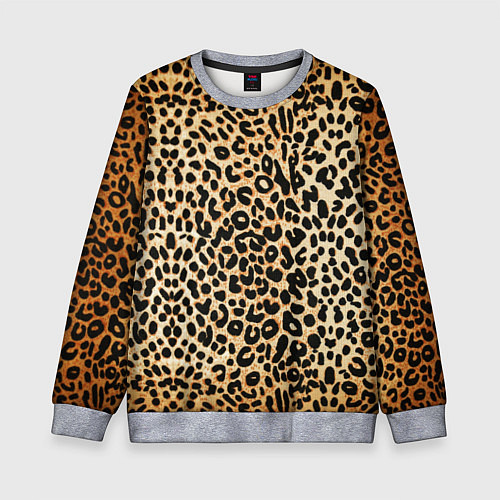 Детский свитшот Гепард (шкура) / 3D-Меланж – фото 1