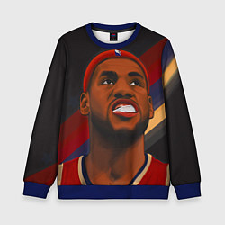 Свитшот детский LeBron Smile, цвет: 3D-синий