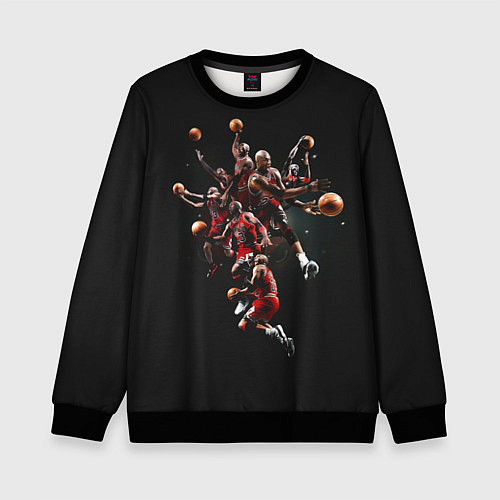Детский свитшот Michael Jordan Style / 3D-Черный – фото 1