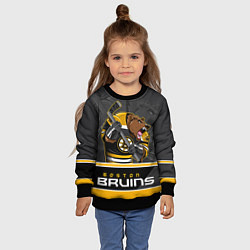 Свитшот детский Boston Bruins, цвет: 3D-черный — фото 2