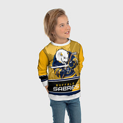 Свитшот детский Buffalo Sabres, цвет: 3D-белый — фото 2