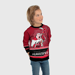 Свитшот детский Carolina Hurricanes, цвет: 3D-черный — фото 2