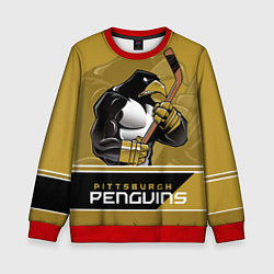 Свитшот детский Pittsburgh Penguins, цвет: 3D-красный