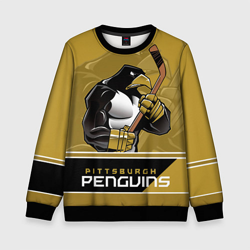 Детский свитшот Pittsburgh Penguins / 3D-Черный – фото 1