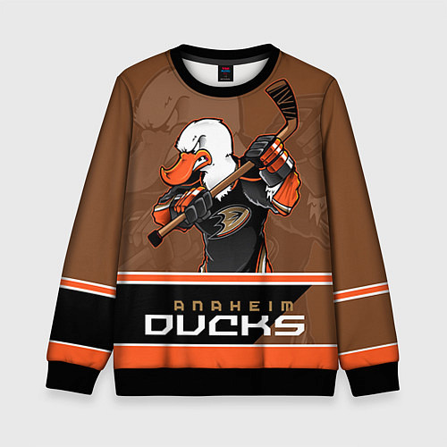 Детский свитшот Anaheim Ducks / 3D-Черный – фото 1