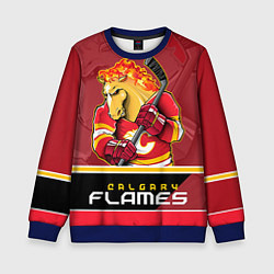 Свитшот детский Calgary Flames, цвет: 3D-синий