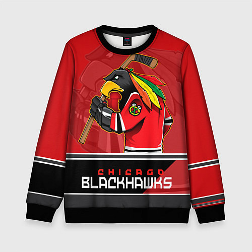 Детский свитшот Chicago Blackhawks / 3D-Черный – фото 1