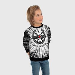 Свитшот детский Войска связи, цвет: 3D-черный — фото 2
