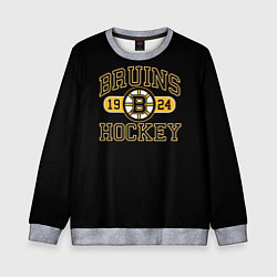 Свитшот детский Boston Bruins: Est.1924, цвет: 3D-меланж