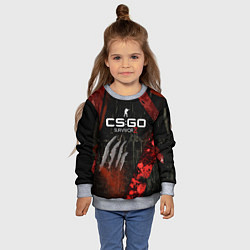 Свитшот детский CS:GO Survivor Z Style, цвет: 3D-меланж — фото 2