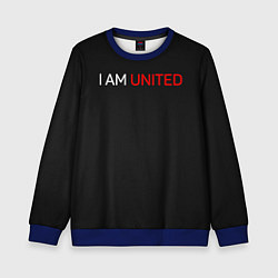 Свитшот детский Manchester United team, цвет: 3D-синий