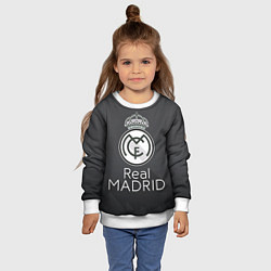 Свитшот детский Real Madrid, цвет: 3D-белый — фото 2