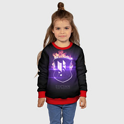 Свитшот детский Люциан, цвет: 3D-красный — фото 2