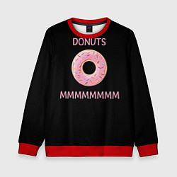 Свитшот детский Donuts, цвет: 3D-красный