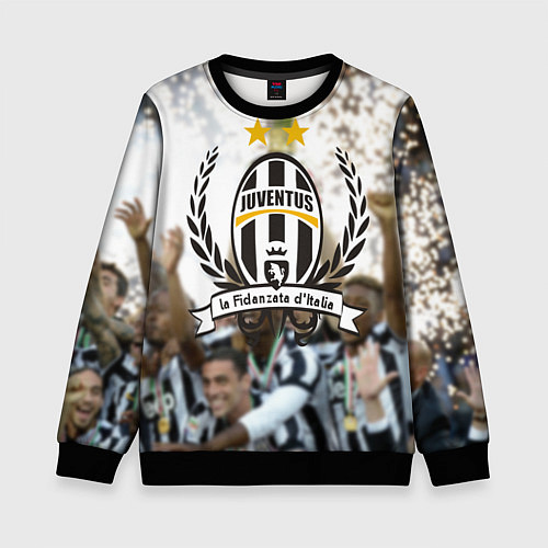 Детский свитшот Juventus5 / 3D-Черный – фото 1