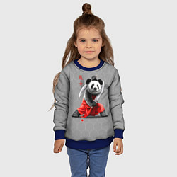 Свитшот детский Master Panda, цвет: 3D-синий — фото 2