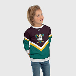 Свитшот детский NHL: Anaheim Ducks, цвет: 3D-белый — фото 2
