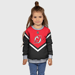 Свитшот детский NHL: New Jersey Devils, цвет: 3D-меланж — фото 2