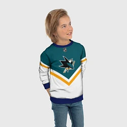 Свитшот детский NHL: San Jose Sharks, цвет: 3D-синий — фото 2