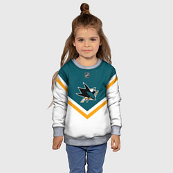 Свитшот детский NHL: San Jose Sharks, цвет: 3D-меланж — фото 2