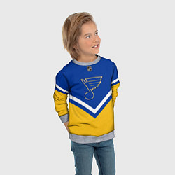 Свитшот детский NHL: St. Louis Blues, цвет: 3D-меланж — фото 2