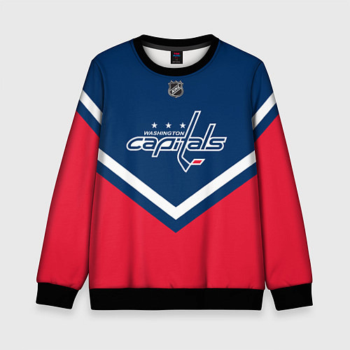 Детский свитшот NHL: Washington Capitals / 3D-Черный – фото 1