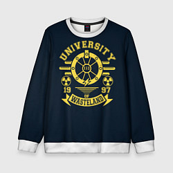 Свитшот детский University of Wasteland, цвет: 3D-белый
