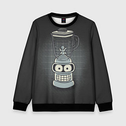 Свитшот детский Bender Blender, цвет: 3D-черный