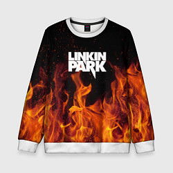 Свитшот детский Linkin Park: Hell Flame, цвет: 3D-белый