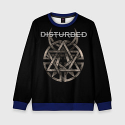 Свитшот детский Disturbed Logo, цвет: 3D-синий