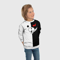 Свитшот детский Monokuma, цвет: 3D-белый — фото 2