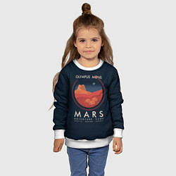 Свитшот детский Mars Adventure Camp, цвет: 3D-белый — фото 2