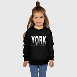 Свитшот детский New York City, цвет: 3D-черный — фото 2