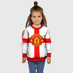 Свитшот детский Manchester Utd: England, цвет: 3D-красный — фото 2