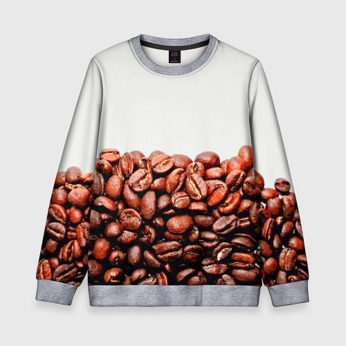 Детский свитшот Coffee / 3D-Меланж – фото 1