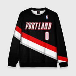 Свитшот детский Portland Trail Blazers 0, цвет: 3D-черный