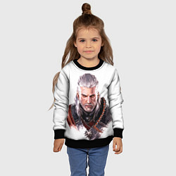 Свитшот детский Геральт, цвет: 3D-черный — фото 2