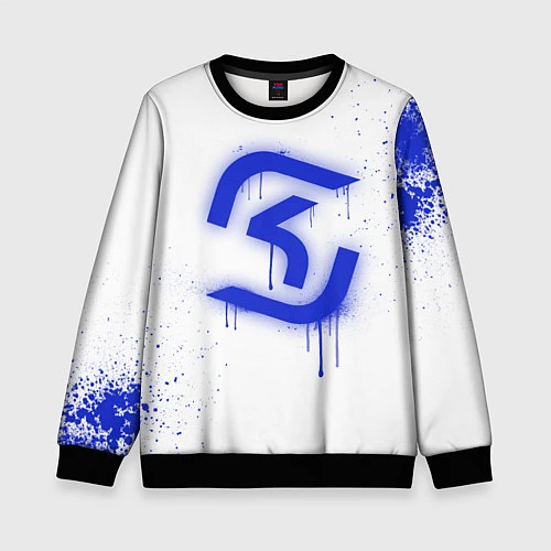 Детский свитшот SK Gaming: White collection / 3D-Черный – фото 1