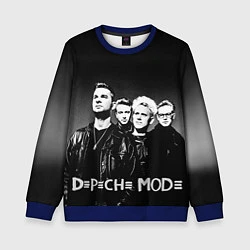 Свитшот детский Depeche Mode: mono, цвет: 3D-синий