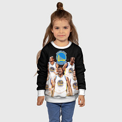 Свитшот детский Golden State Warriors 5, цвет: 3D-белый — фото 2