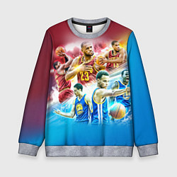 Свитшот детский Golden State Warriors, цвет: 3D-меланж