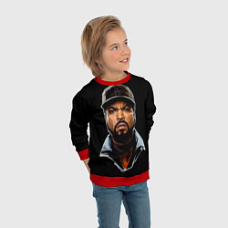 Свитшот детский Ice Cube, цвет: 3D-красный — фото 2