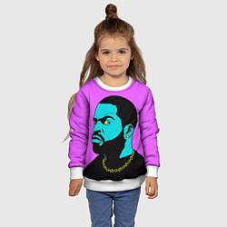 Свитшот детский Ice Cube: Neon colour, цвет: 3D-белый — фото 2