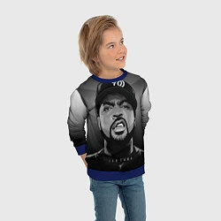 Свитшот детский Ice Cube: Gangsta, цвет: 3D-синий — фото 2