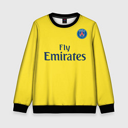Свитшот детский PSG FC: Yellow, цвет: 3D-черный