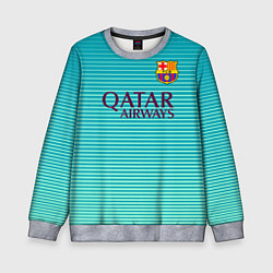 Свитшот детский Barcelona FC: Aqua, цвет: 3D-меланж