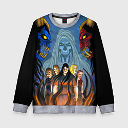 Свитшот детский Dethklok: Heroes, цвет: 3D-меланж