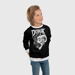 Свитшот детский Dethklok: Goat Skull, цвет: 3D-белый — фото 2