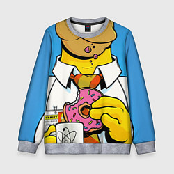 Свитшот детский Homer with donut, цвет: 3D-меланж