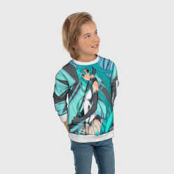 Свитшот детский Miku1, цвет: 3D-белый — фото 2